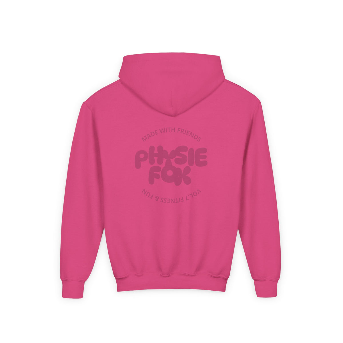 Physie fox (printed on back) - Youth Heavy Blend Hoodie