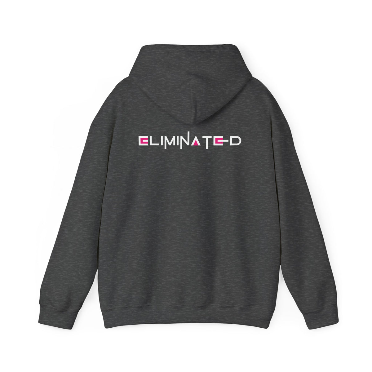 Eliminated (Squid Games) (printed on back) - Modern Vibes - Unisex Heavy Blend™ Hooded Sweatshirt