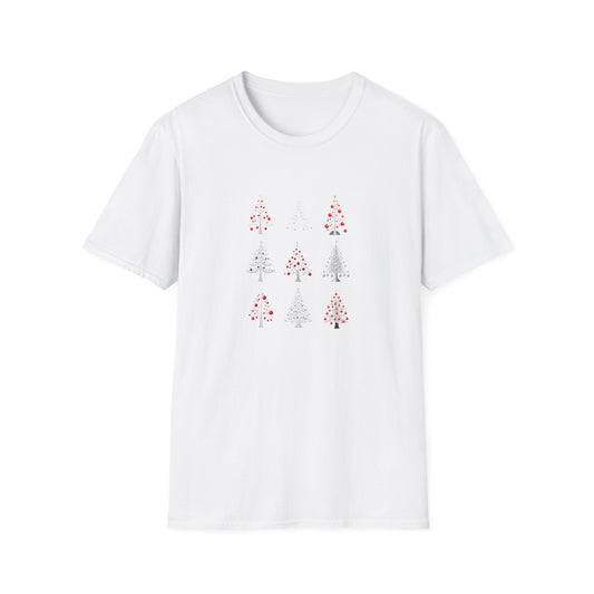 Christmas Trees (silver) - Unisex Softstyle T-Shirt
