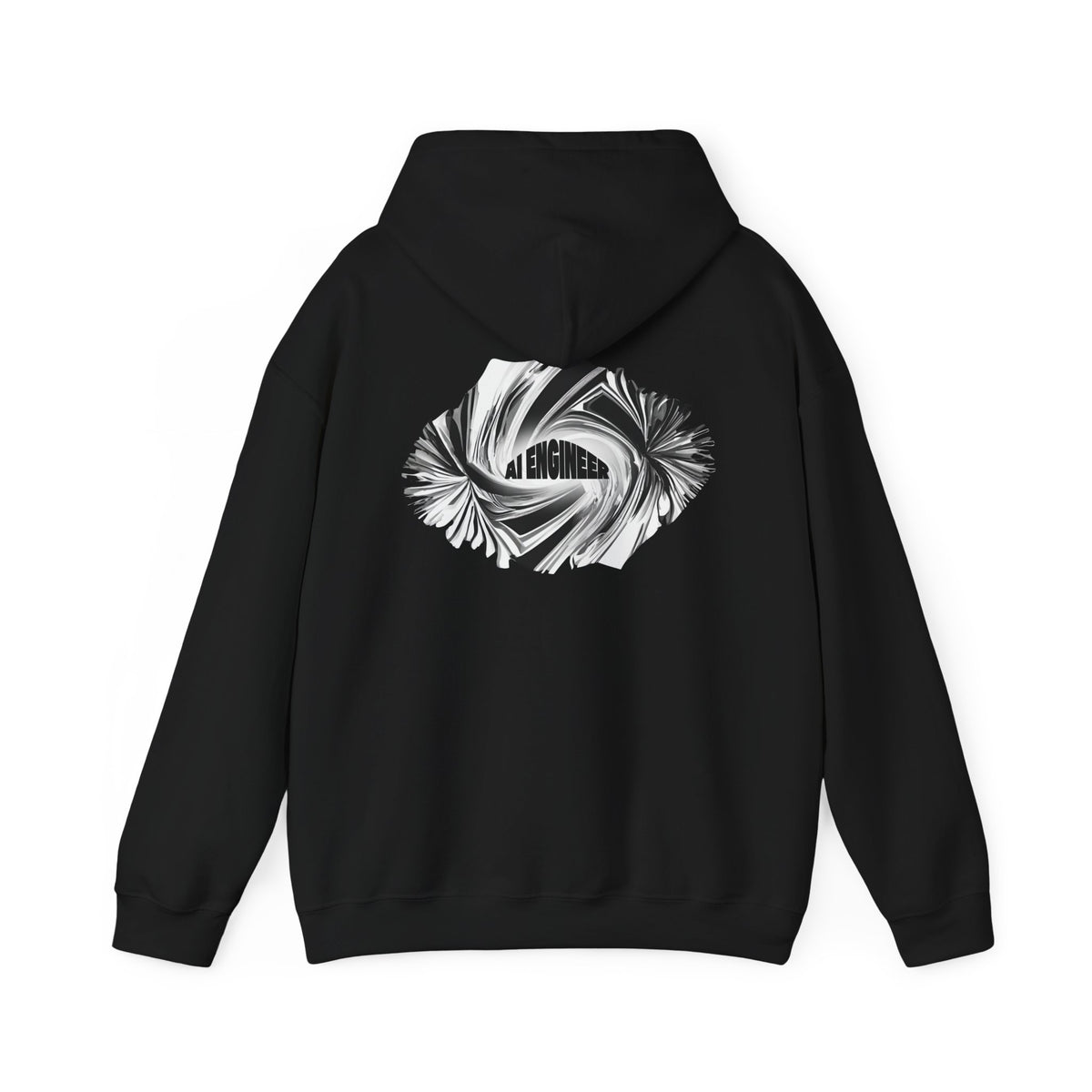 AI Engineer (printed on back) - Modern Vibes - Unisex Heavy Blend™ Hooded Sweatshirt