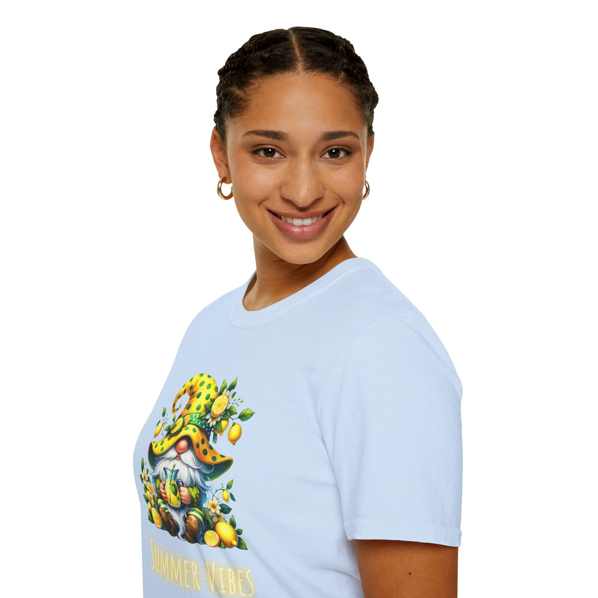 Summer Vibes Lemonade Gnome - Unisex Softstyle T-Shirt