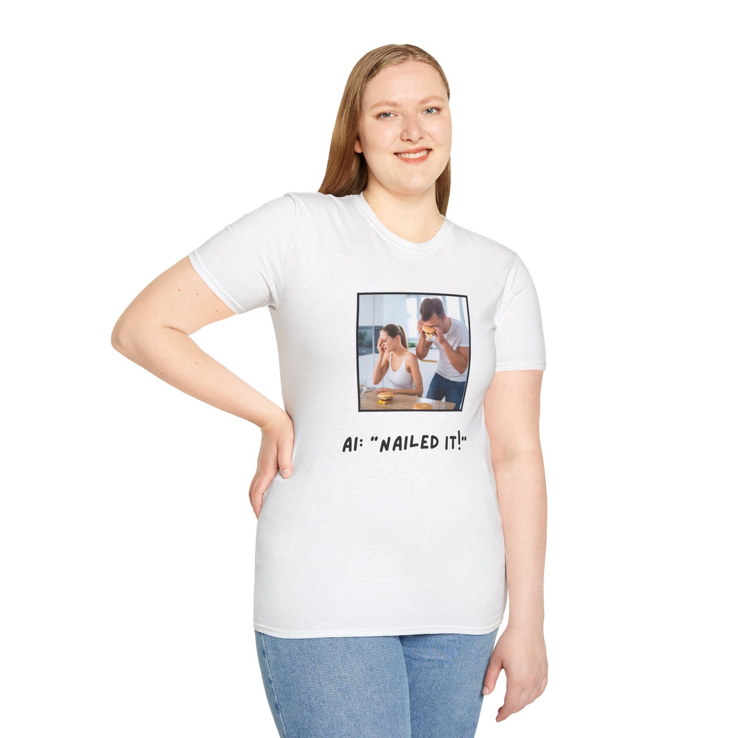 GenAI: Nailed it! - Tech - Unisex Softstyle T-Shirt