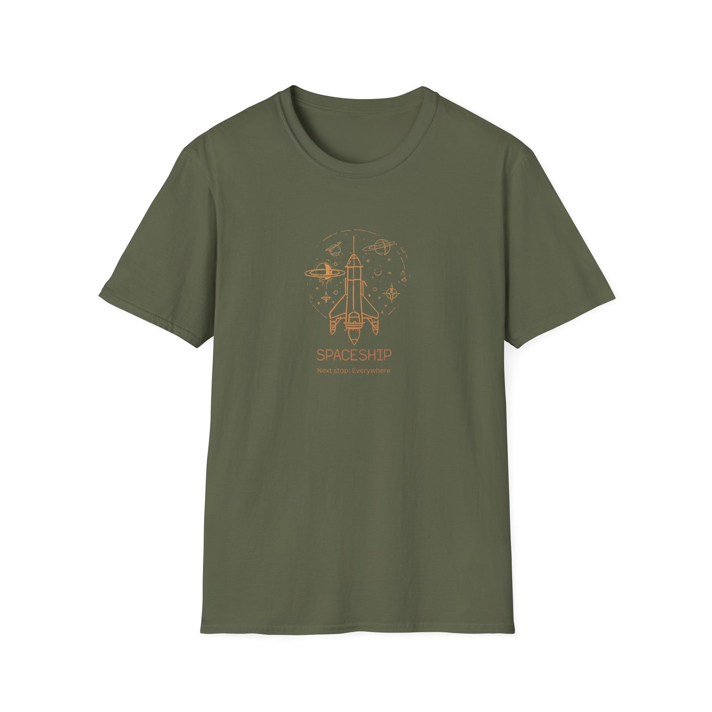 Spaceship - Unisex Softstyle T-Shirt