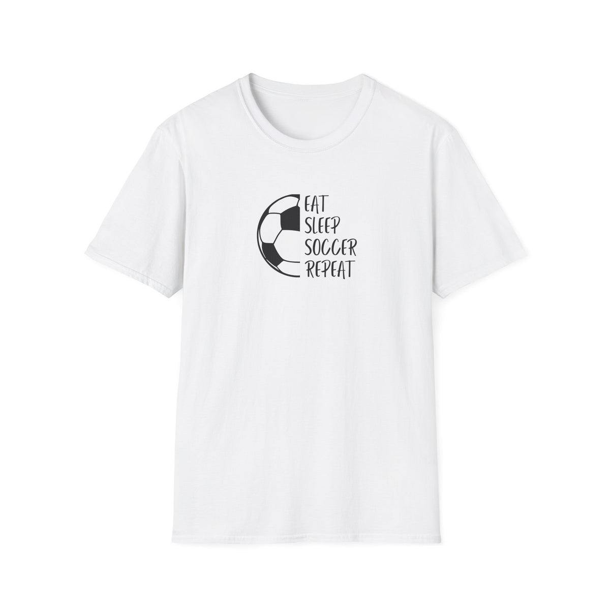 Eat Sleep Soccer Repeat - Unisex Softstyle T-Shirt
