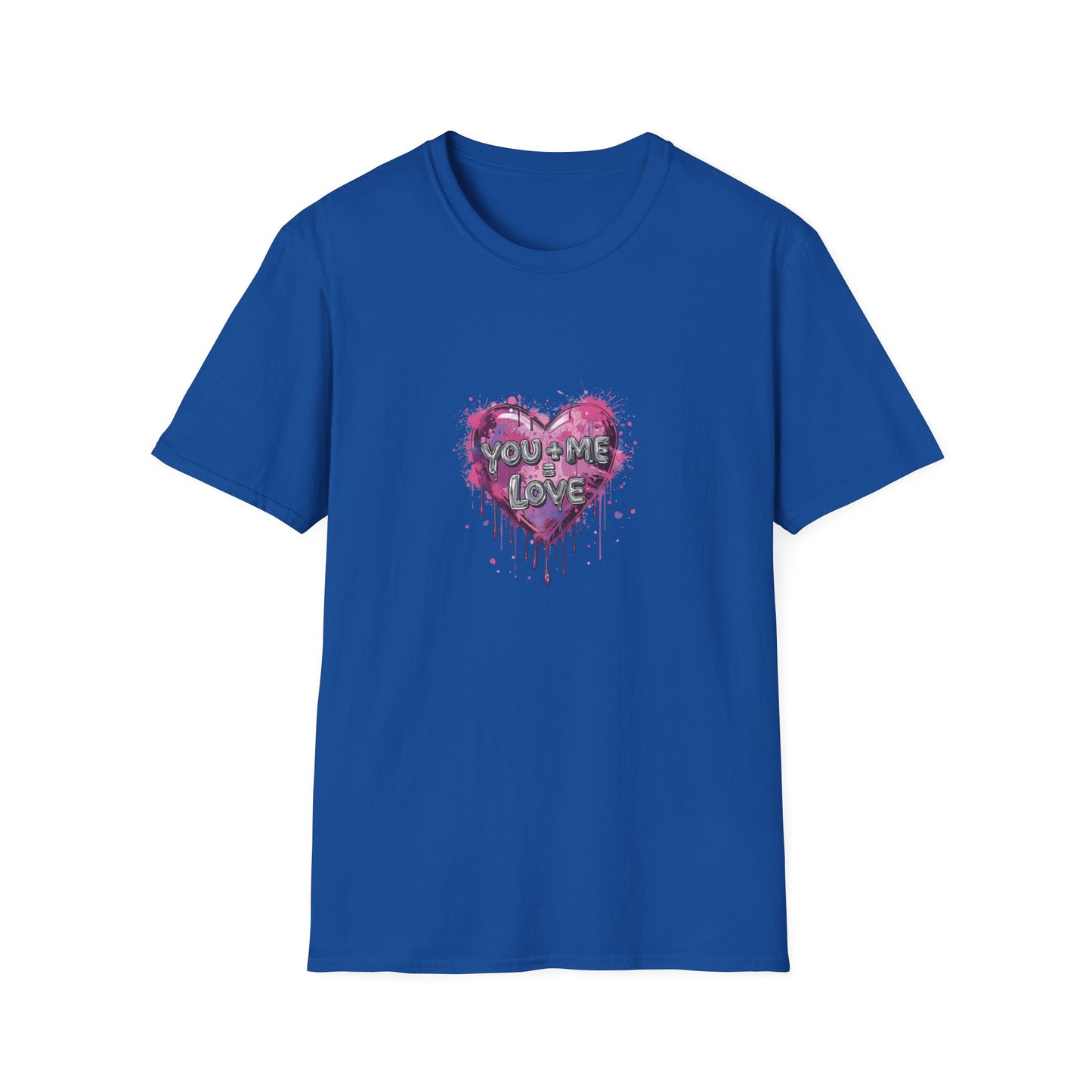 you + me = love - Unisex Softstyle T-Shirt