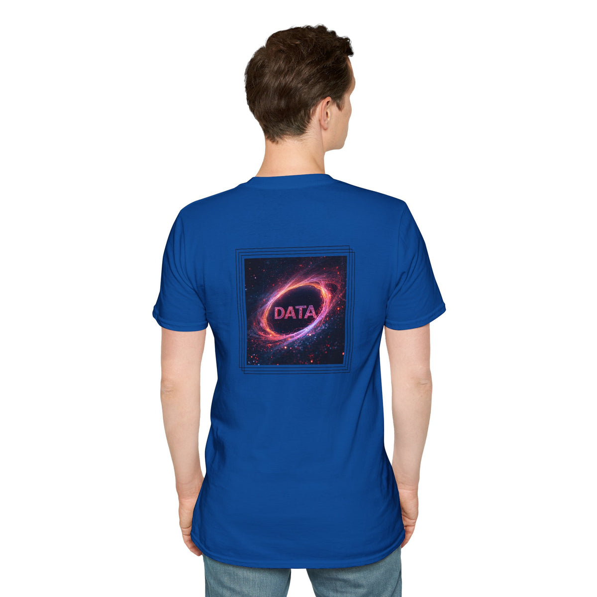 Data flare (printed on back) - Unisex Softstyle T-Shirt
