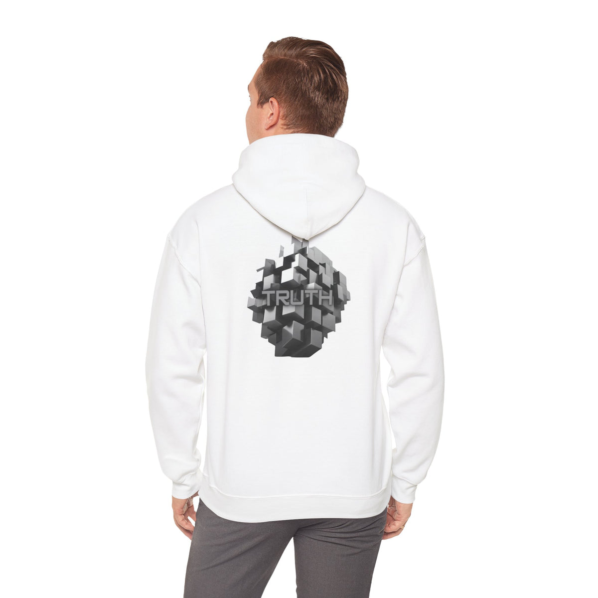 Truth (printed on back) - Statement Graphic - Unisex Heavy Blend™ Hooded Sweatshirt